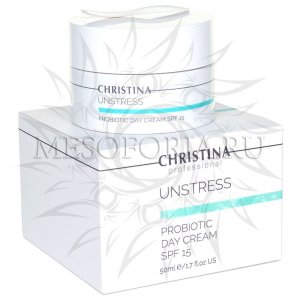 Дневной крем с пробиотическим действием СПФ 15 / Probiotic Day Cream SPF 15, Unstress, Christina (Кристина) - 50 мл