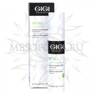 Крем отбеливающий мультикислотный / Skin Lightening Cream, Retin A, GiGi (Джи Джи) - 50 мл