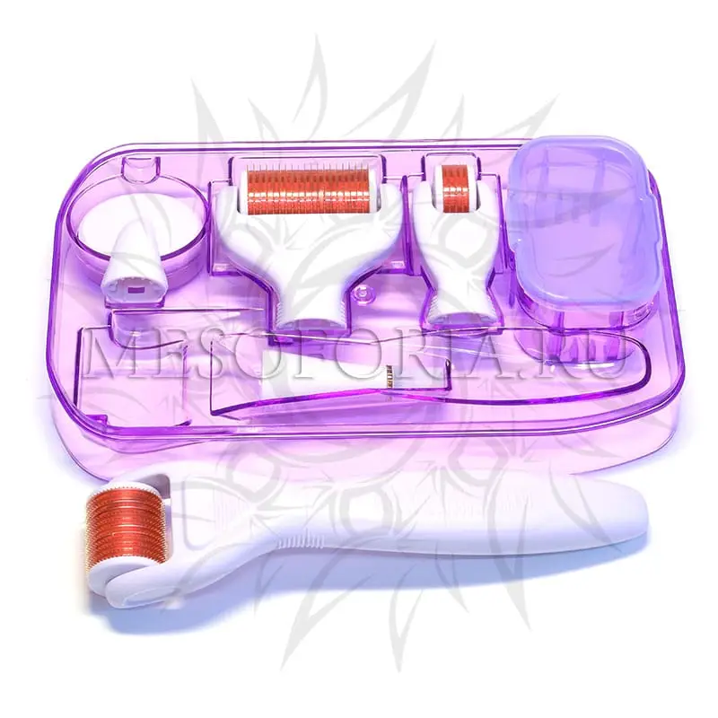 Dermaroller Dr.Mezo System 6 in 1 (720 игл, 1200 игл, 300 игл, 12 игл)