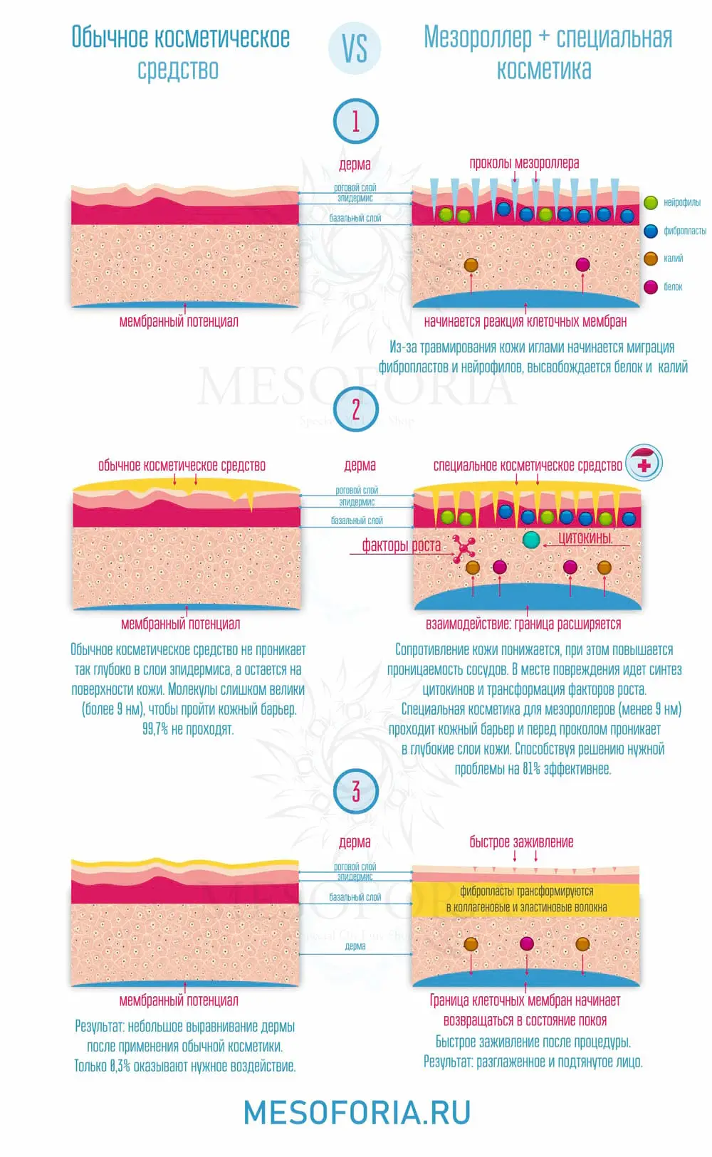 Принцип действия мезороллера