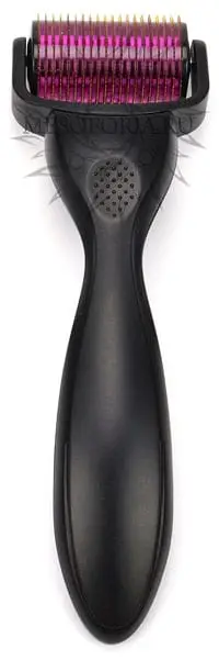 Мезороллер от целлюлита DRS со стальными микроиглами и позолоченным напылением, 1200 игл