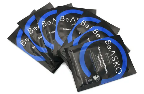 Экспресс-маска постпилинговая для лица и шеи с пептидным комплексом AQUAPHYLINE и PANTHENOL, BeASKO