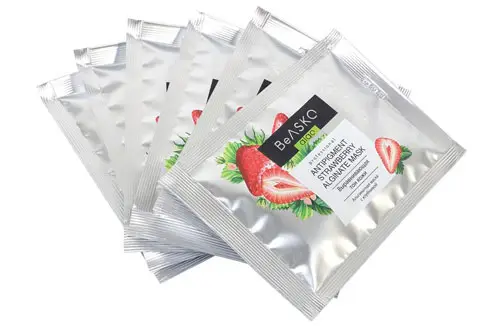 Альгинатная маска выравнивающая цвет кожи с клубникой / Antipigment Strawberry Alginate Mask, BeASKO - 30 гр