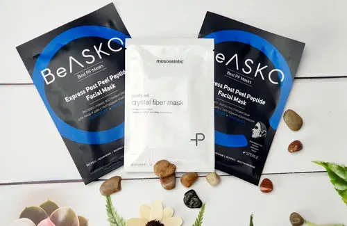 Экспресс-маска постпилинговая для лица и шеи с пептидным комплексом от BeASKO