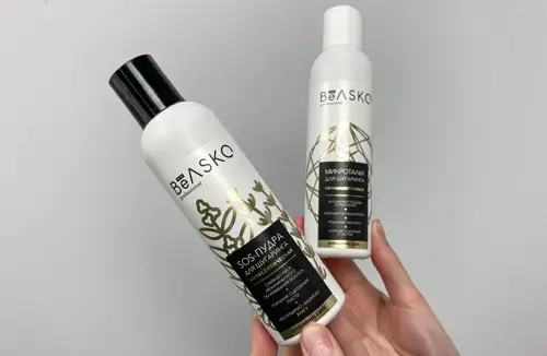 Нанесение талька или пудры