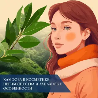 Камфора в косметике: преимущества и запаховые особенности