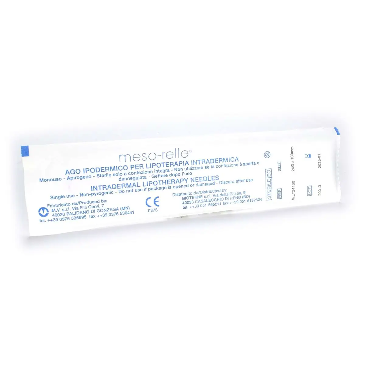 Иглы для мезотерапии и микроинъекций "Meso-relle" 24G (0,4 х 100 мм), 1 шт