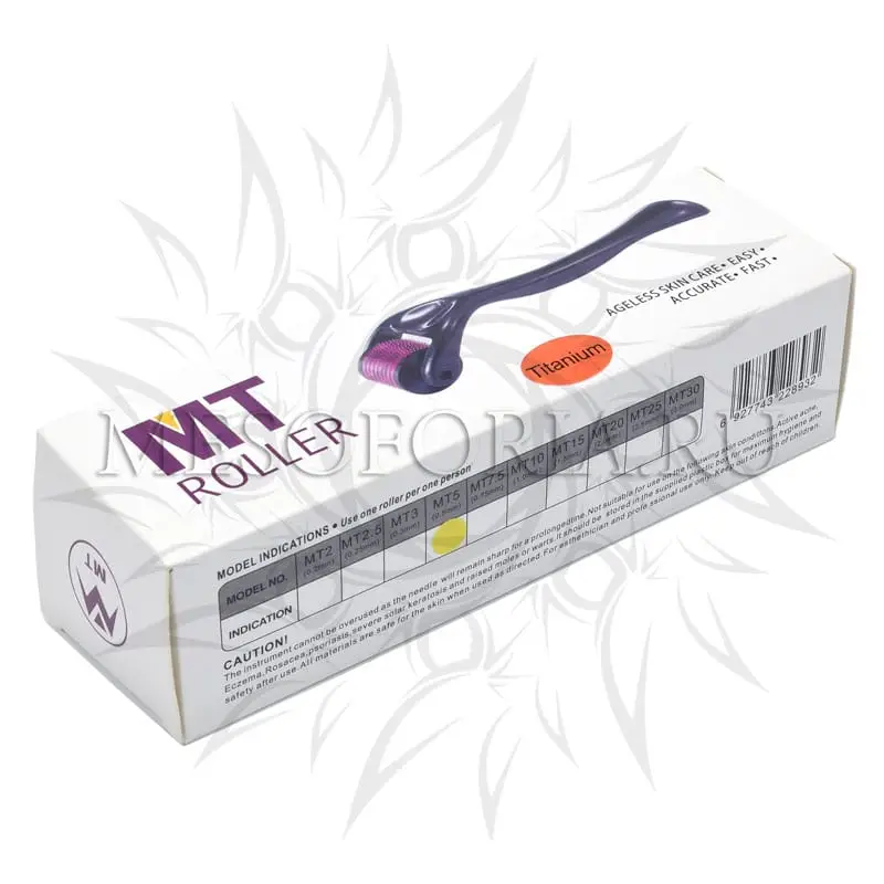 Мезороллер для лица МТ с титановыми микроиглами, 540 игл