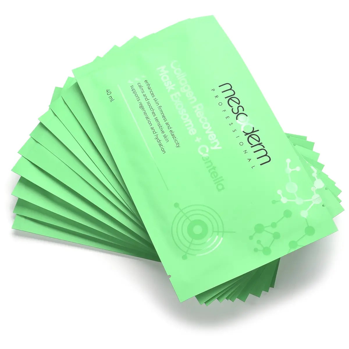 Коллагеновая маска глубокое восстановление / Mask «Exosomes + Centella», Mesoderm (Мезодерм), 40 мл х 10 шт