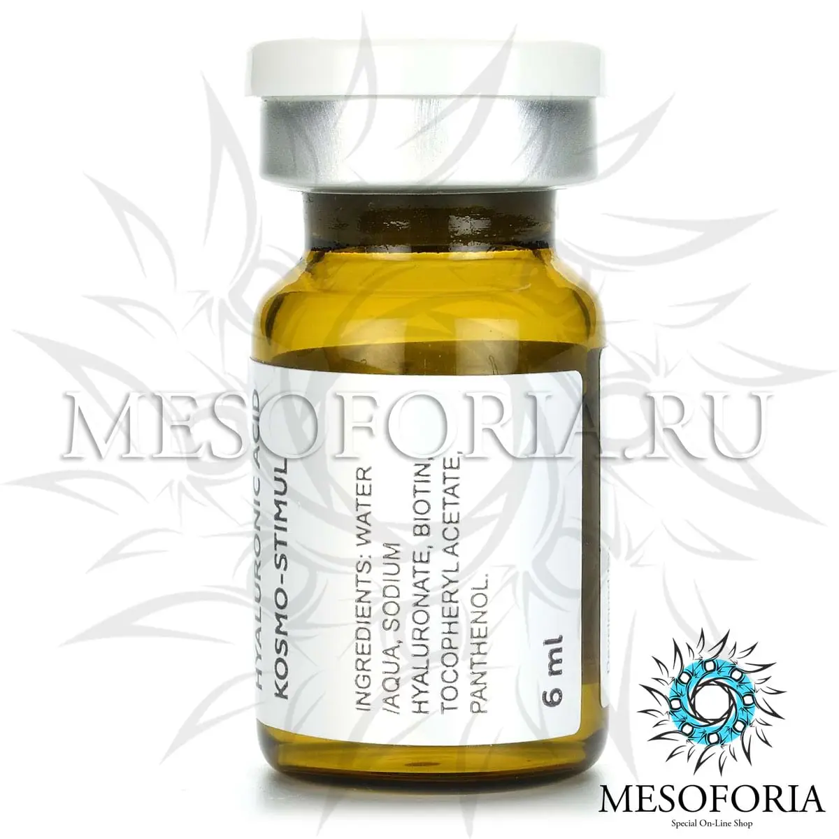 Концентрат (стимуляция роста волос, антиэйдж) с витамином Е и гиалуроновой кислотой KOSMO-STIMUL для мезороллеров, Kosmoteros (Космотерос), 6 мл