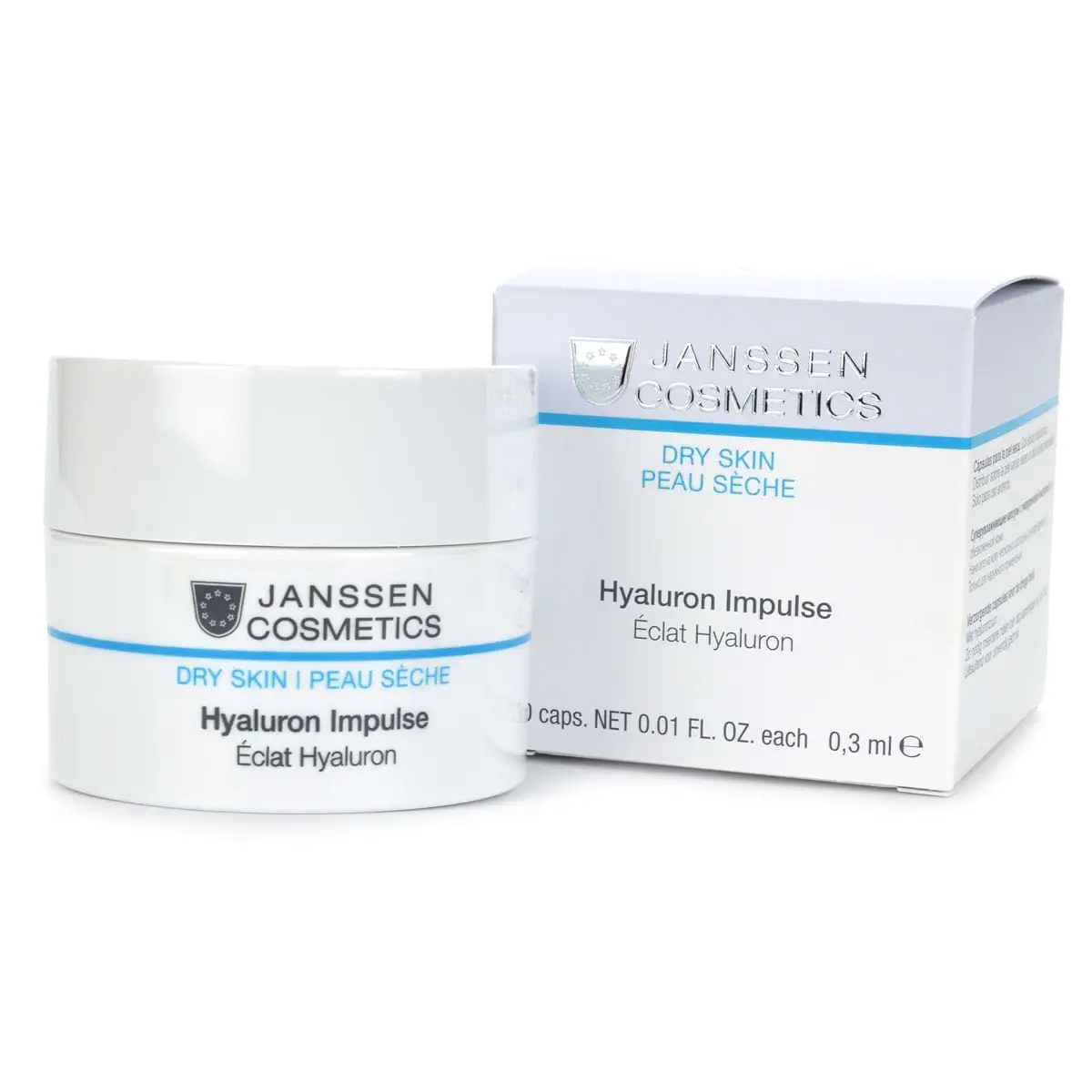 Концентрат с гиалуроновой кислотой / Hyaluron Impulse, Dry Skin, Janssen Cosmetics (Янсен косметика), 50 капсул