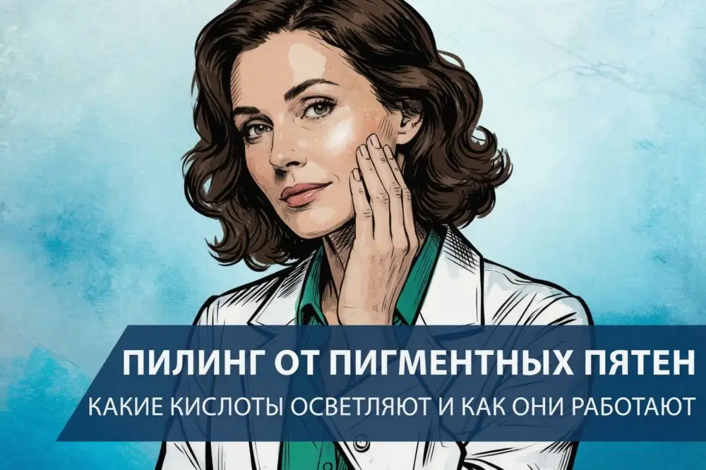 Пилинг от пигментных пятен: какие кислоты осветляют и как они работают
