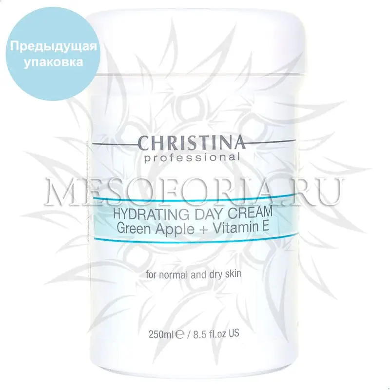 Увлажняющий дневной крем с витамином Е для нормальной и сухой кожи «Зеленое яблоко» / Hydrating Day Cream Green Apple + Vitamin E For Normal And Dry Skin, Christina (Кристина) - 250 мл Увлажняющий дневной крем с витамином Е для нормальной и сухой кожи «Зеленое яблоко» / Hydrating Day Cream Green Apple + Vitamin E For Normal And Dry Skin, Christina (Кристина) - 250 мл