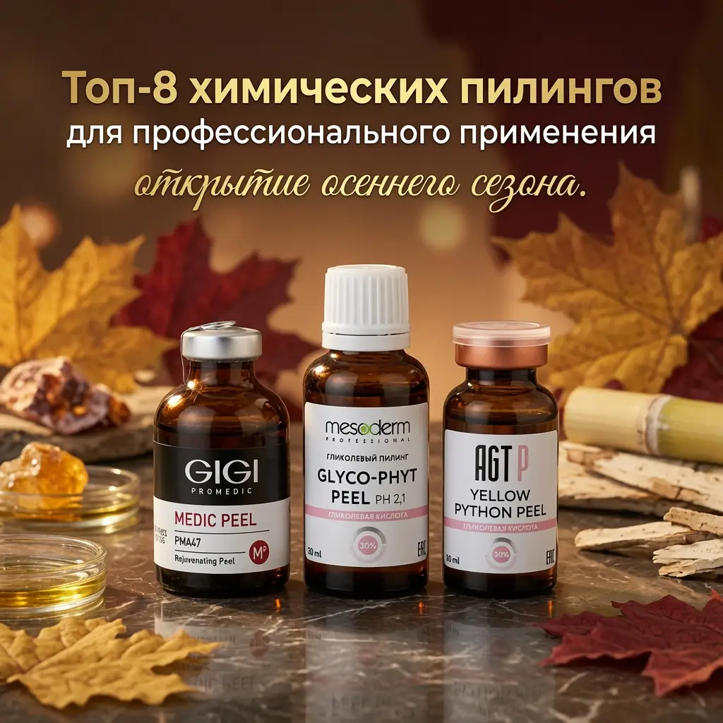 Топ-8 химических пилингов для профессионального применения: открытие осеннего сезона
