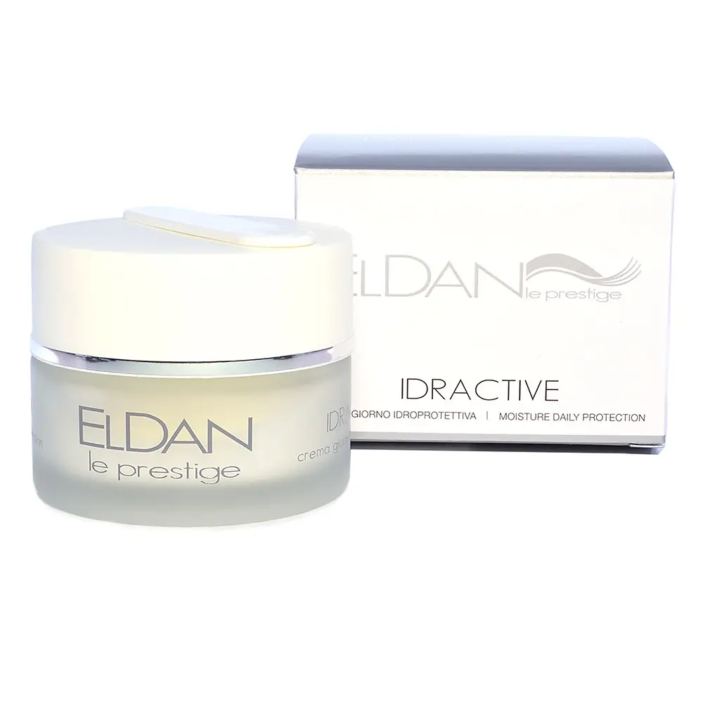 Увлажняющий крем с рисовыми протеинами / Idractive Moisture Daily Protection Cream, Le Prestige, Eldan Cosmetics (Элдан косметика), 50 мл