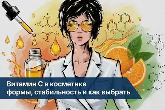 Витамин С в косметике: формы, стабильность и как выбрать