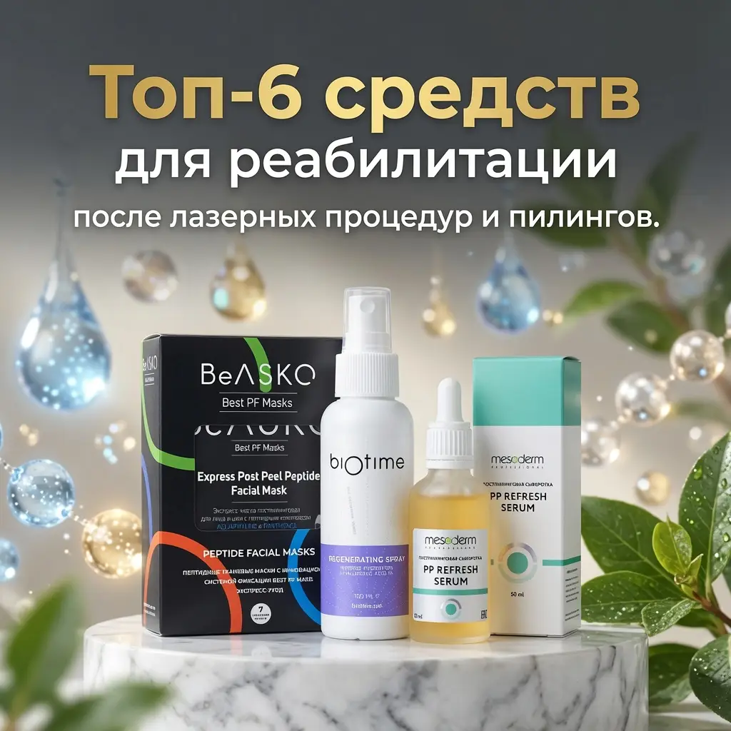 Топ-6 средств для реабилитации после лазерных процедур и пилингов