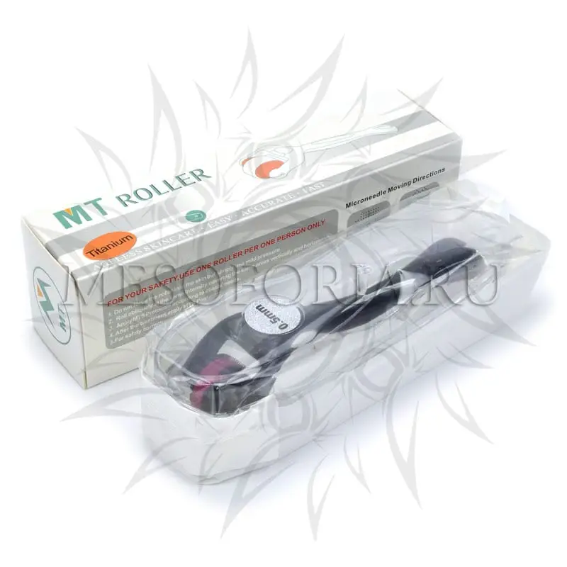 Мезороллер  МТ для области глаз с титановыми позолоченными микроиглами, 180 игл