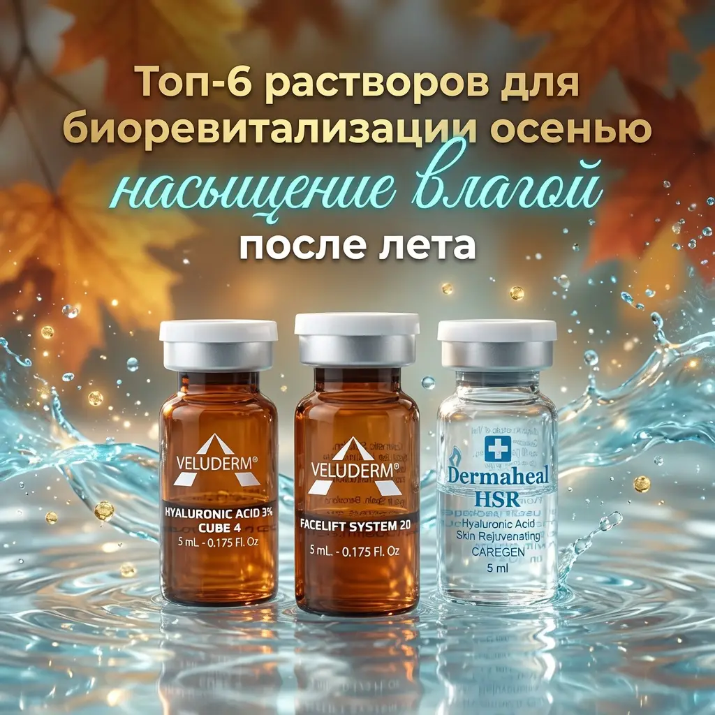 Топ-6 препаратов для биоревитализации осенью: насыщение влагой после лета