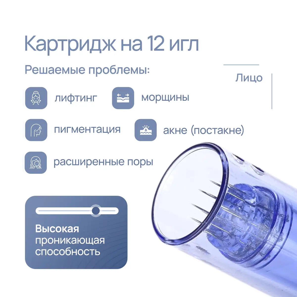 Картридж на 12 игл для DermaPen MesoBox MB-2, MB-3, MB-4 Картридж на 12 игл для DermaPen MesoBox MB-2, MB-3, MB-4