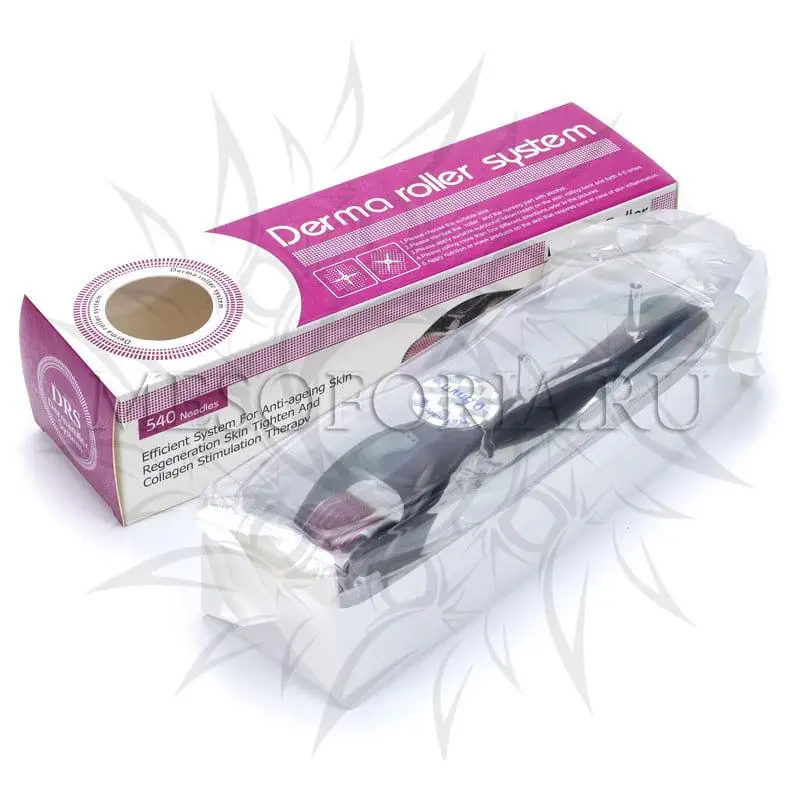 Мезороллер для лица DRS с титановыми  микроиглами, 540 игл