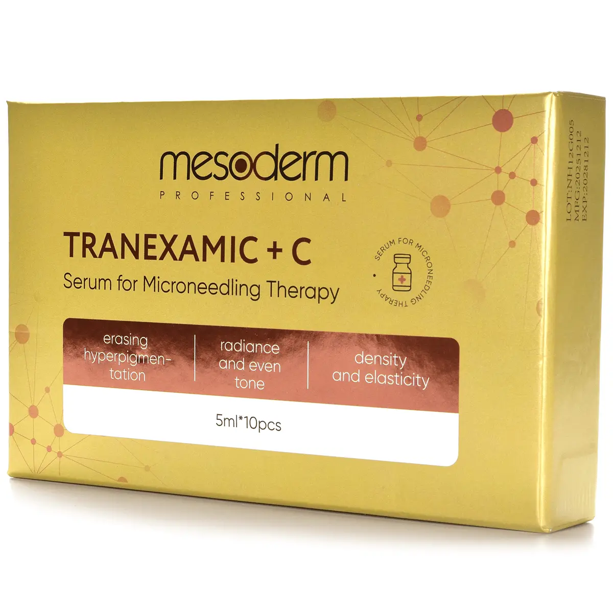 Сыворотка сияние для фракционной мезотерапии / «Tranexamic + Vitamin C», Mesoderm (Мезодерм), 5 мл х 10 шт