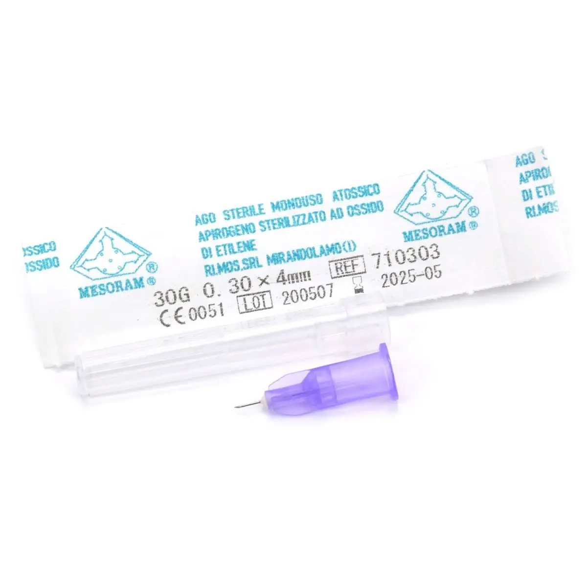 Иглы для мезотерапии и микроинъекций "Mesoram" AGO MESO LUER 30G 0,3 х 4 мм, 1 шт Иглы для мезотерапии и микроинъекций "Mesoram" AGO MESO LUER 30G 0,3 х 4 мм, 1 шт