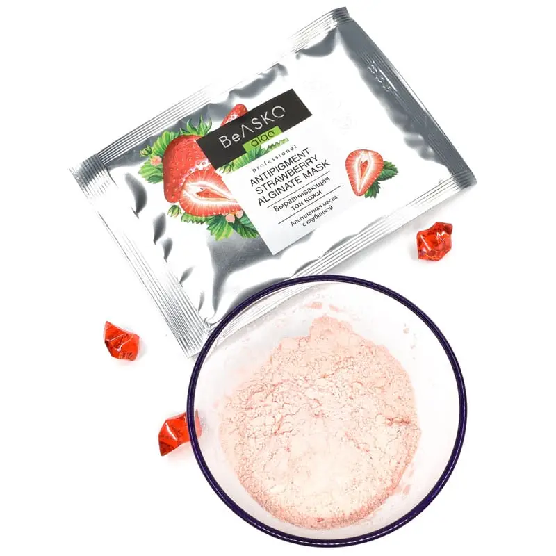Альгинатная маска выравнивающая цвет кожи с клубникой / Antipigment Strawberry Alginate Mask, BeASKO - 6*30 гр Альгинатная маска выравнивающая цвет кожи с клубникой / Antipigment Strawberry Alginate Mask, BeASKO - 6*30 гр