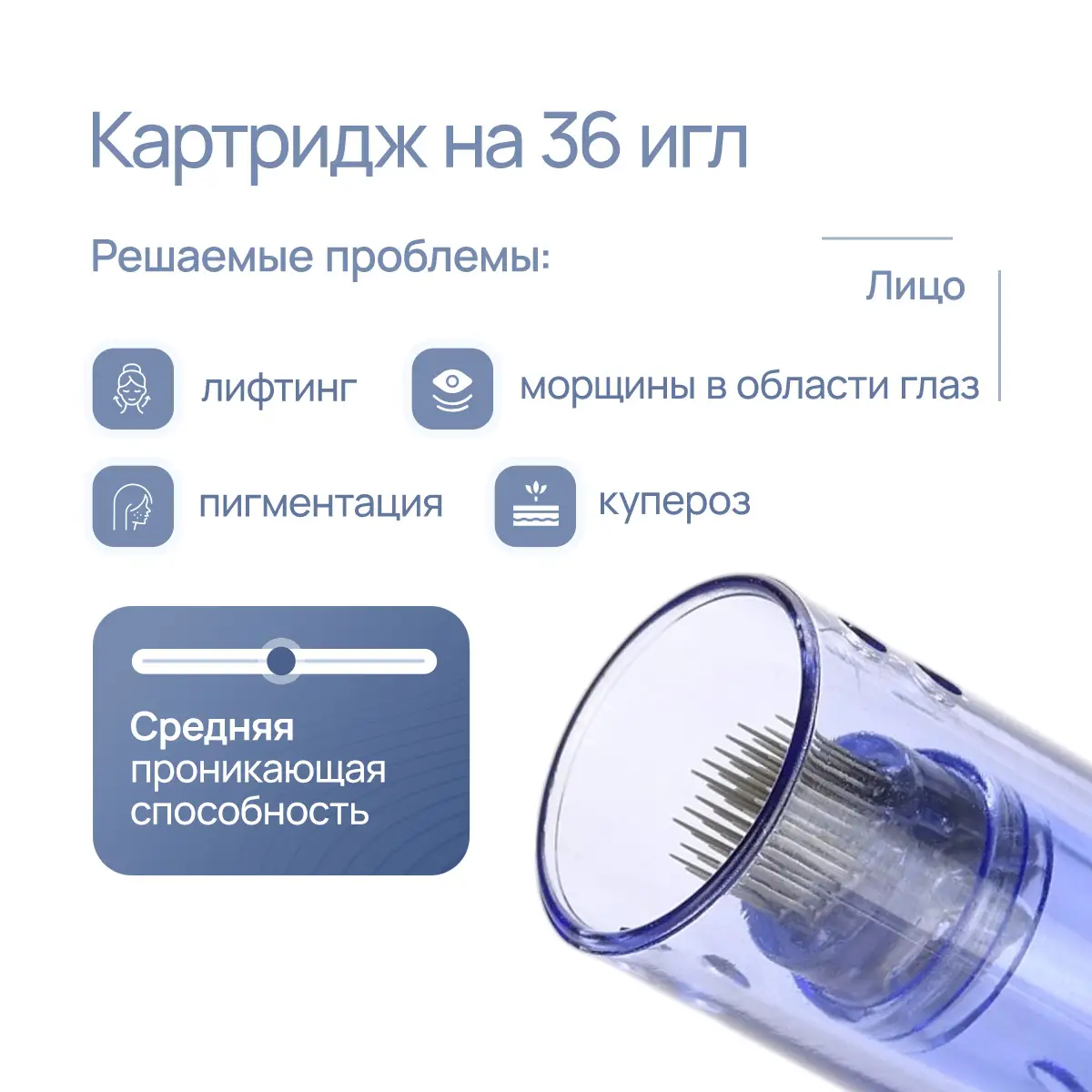 Картридж на 36 игл для DermaPen MesoBox MB-2, MB-3, MB-4 Картридж на 36 игл для DermaPen MesoBox MB-2, MB-3, MB-4