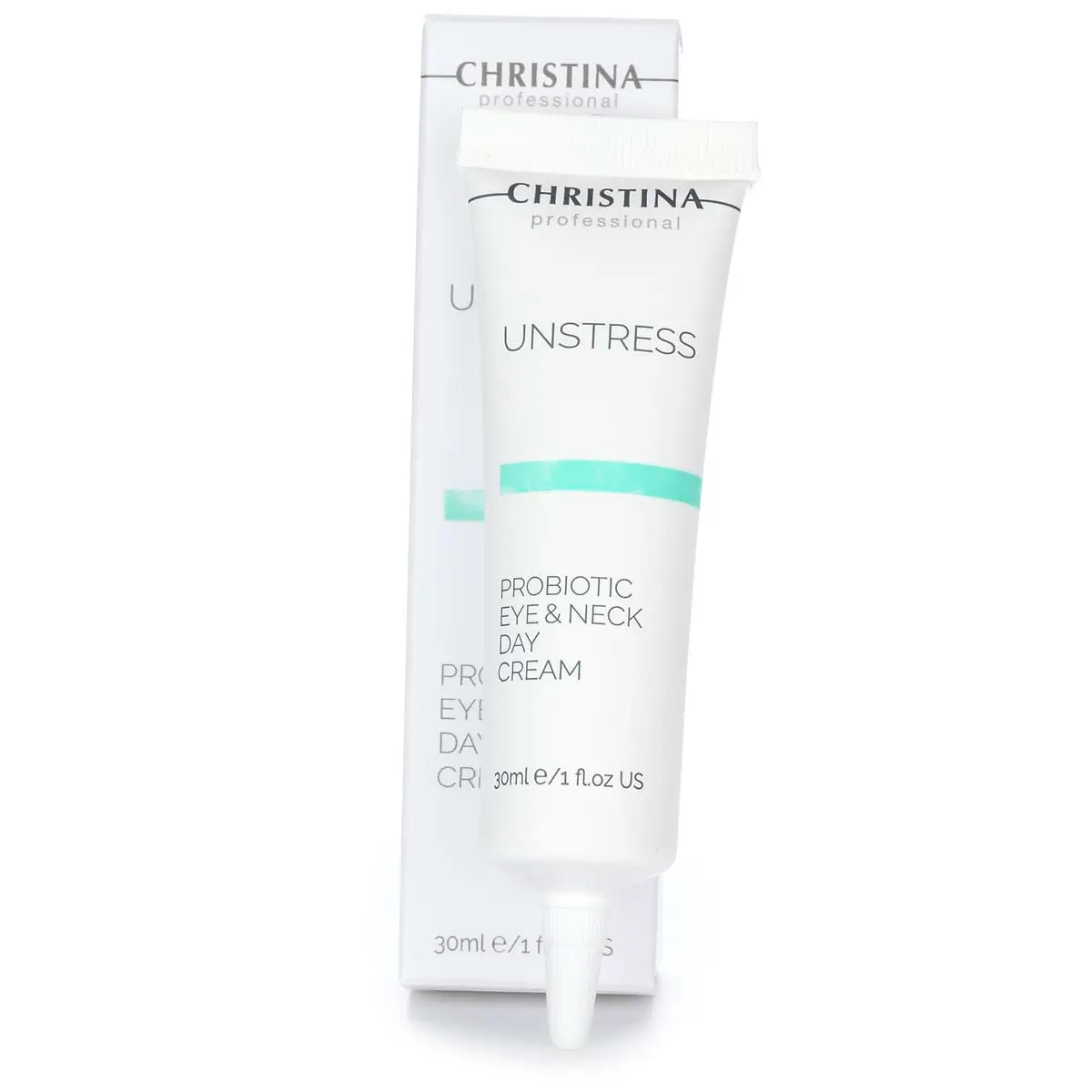 Дневной крем с пробиотическим действием для кожи вокруг глаз и шеи СПФ 8 / Probiotic Day Cream Eye & Neck SPF 8, Unstress, Christina (Кристина) - 30 мл