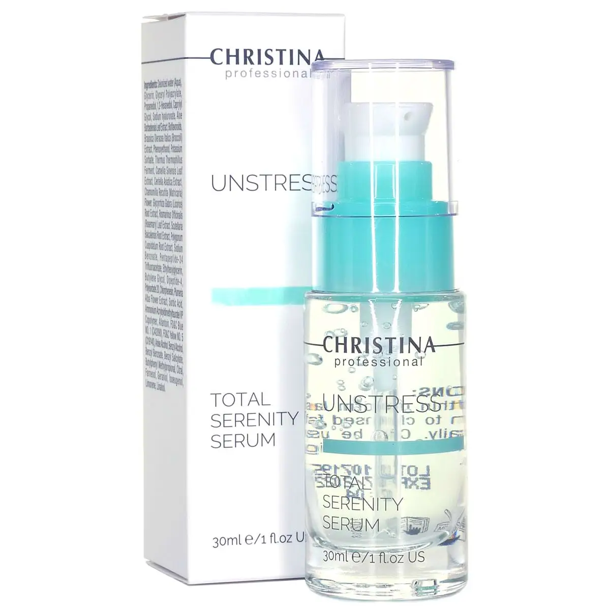 Успокаивающая сыворотка «Тоталь» / Total Serenity Serum, Unstress, Christina (Кристина) - 30 мл