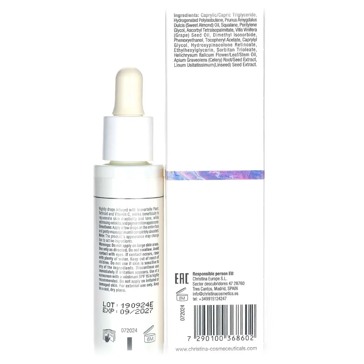 Омолаживающая сыворотка с экстрактом иммортели / Absolute Immortelle, Nuance, Christina (Кристина) - 30 мл