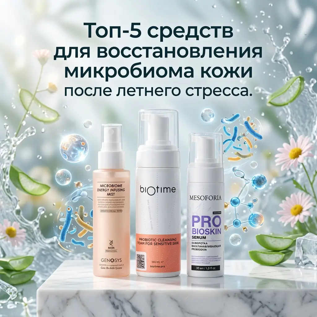 Топ-5 средств для восстановления микробиома кожи после летнего стресса