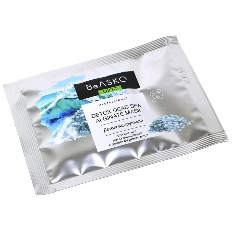 Альгинатная маска детоксицирующая и очищающая с солями Мертвого моря / Detox Dead Sea Alginate Mask, BeASKO - 30 гр