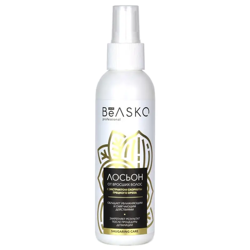 Лосьон от вросших волос с экстрактом скорлупы грецкого ореха Shugaring Care BeASKO Skin - 150 мл Лосьон от вросших волос с экстрактом скорлупы грецкого ореха Shugaring Care BeASKO Skin - 150 мл
