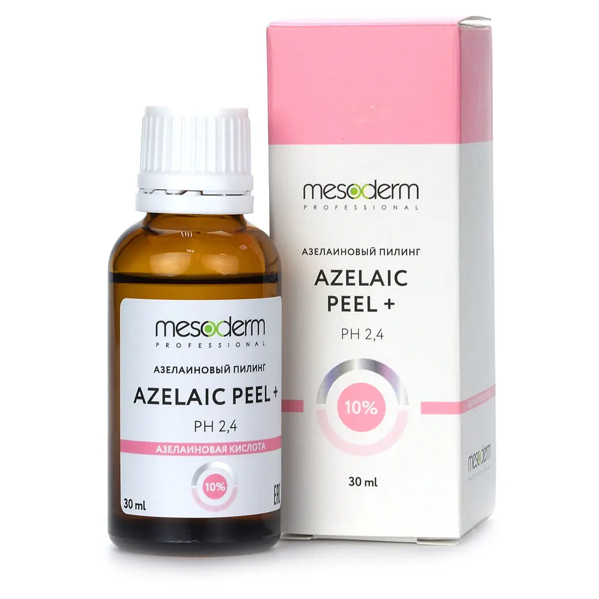 Азелаиновый пилинг с салициловой кислотой и АНА - РНА комплексом / Azelaic Peel + 10% PH 2,4, Mesoderm (Мезодерм), 30 мл