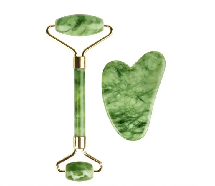 Набор нефритовый массажер-роллер для лица и кристалл для массажа Гуаша AMG331, Gezatone (Гезатон, Жезатон) Набор нефритовый массажер-роллер для лица и кристалл для массажа Гуаша AMG331, Gezatone (Гезатон, Жезатон)