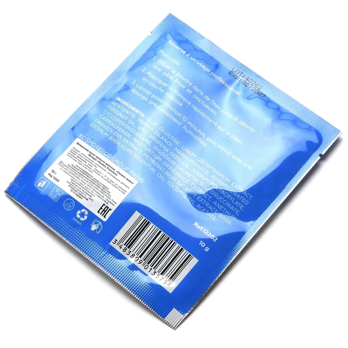 Маска тонизирующая «Свежие травы» / Masque «Herbes Fraiches», Kosmoteros (Космотерос), 10 гр