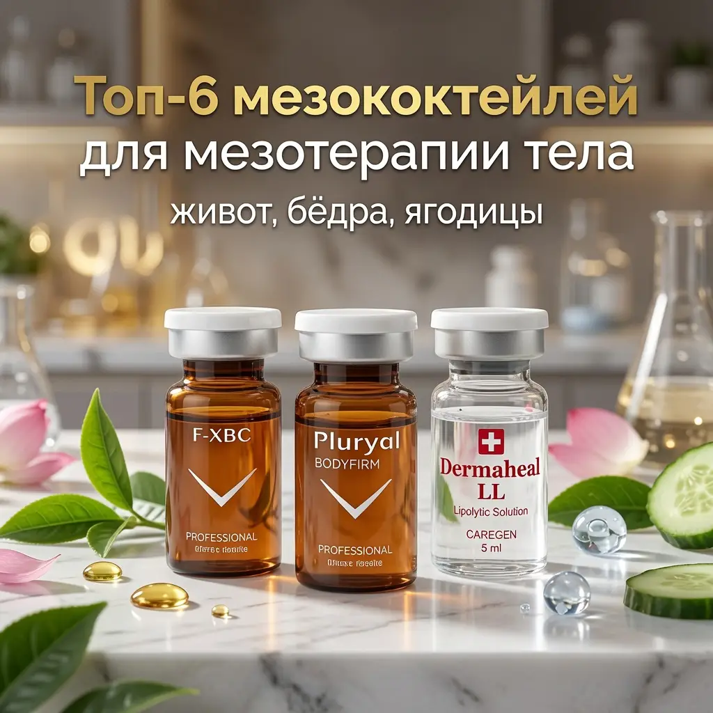 Топ-6 мезококтейлей для мезотерапии тела: живот, бёдра, ягодицы