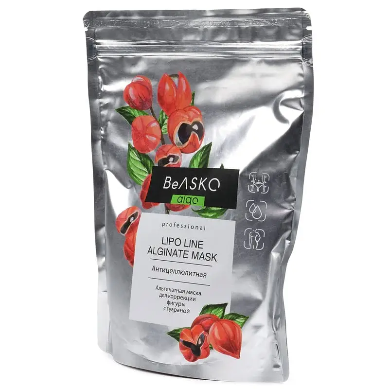 Альгинатная маска для коррекции фигуры с гуараной / Lipo Line Alginate Mask, BeASKO - 350 гр Альгинатная маска для коррекции фигуры с гуараной / Lipo Line Alginate Mask, BeASKO - 350 гр