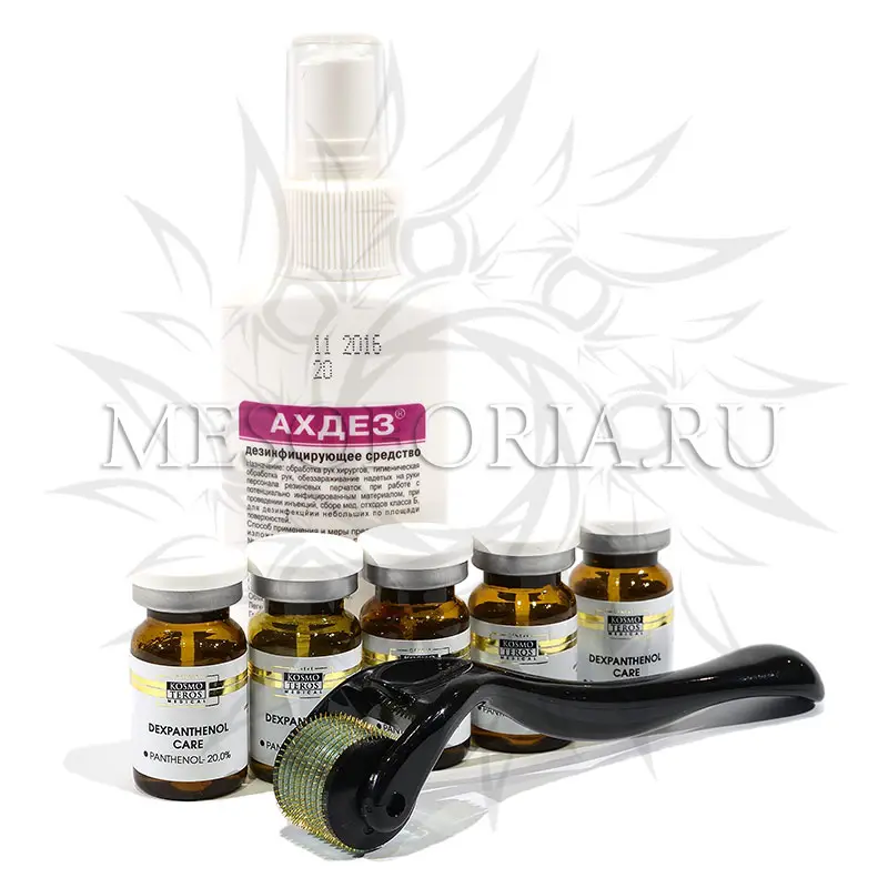 Набор с мезороллером Dr Mezo и мезококтейлями KOSMOTEROS (жирная кожа, акне, постакне)​