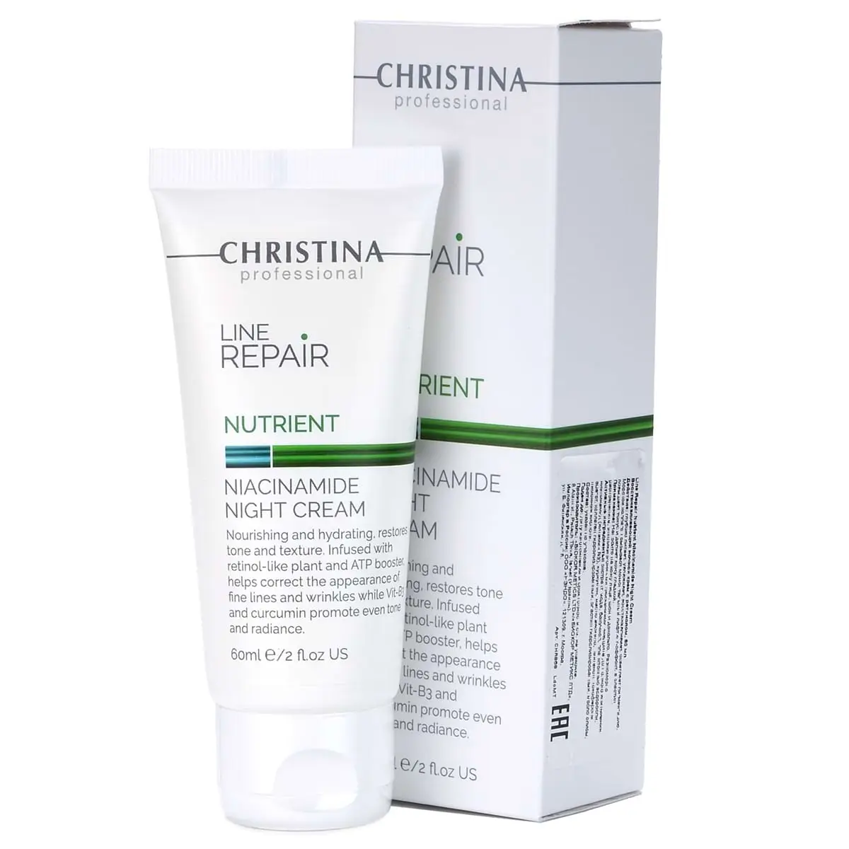 Восстанавливающий ночной крем с ретинолом / Nutrient Niacinamide Night Cream, Line Repair, Christina (Кристина) - 60 мл Восстанавливающий ночной крем с ретинолом / Nutrient Niacinamide Night Cream, Line Repair, Christina (Кристина) - 60 мл