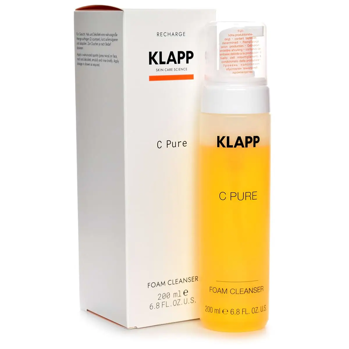 Очищающая пенка для лица / Foam Cleanser, C Pure, Klapp (Клапп) - 200 мл