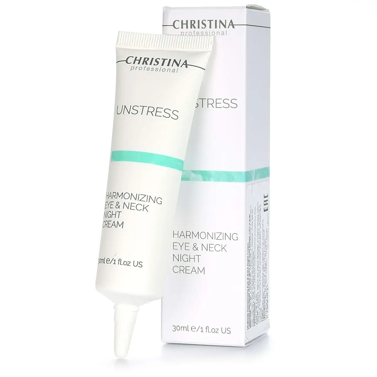 Гармонизирующий ночной крем для кожи вокруг глаз и шеи / Harmonizing Eye & Neck Night Cream, Unstress, Christina (Кристина) - 30 мл