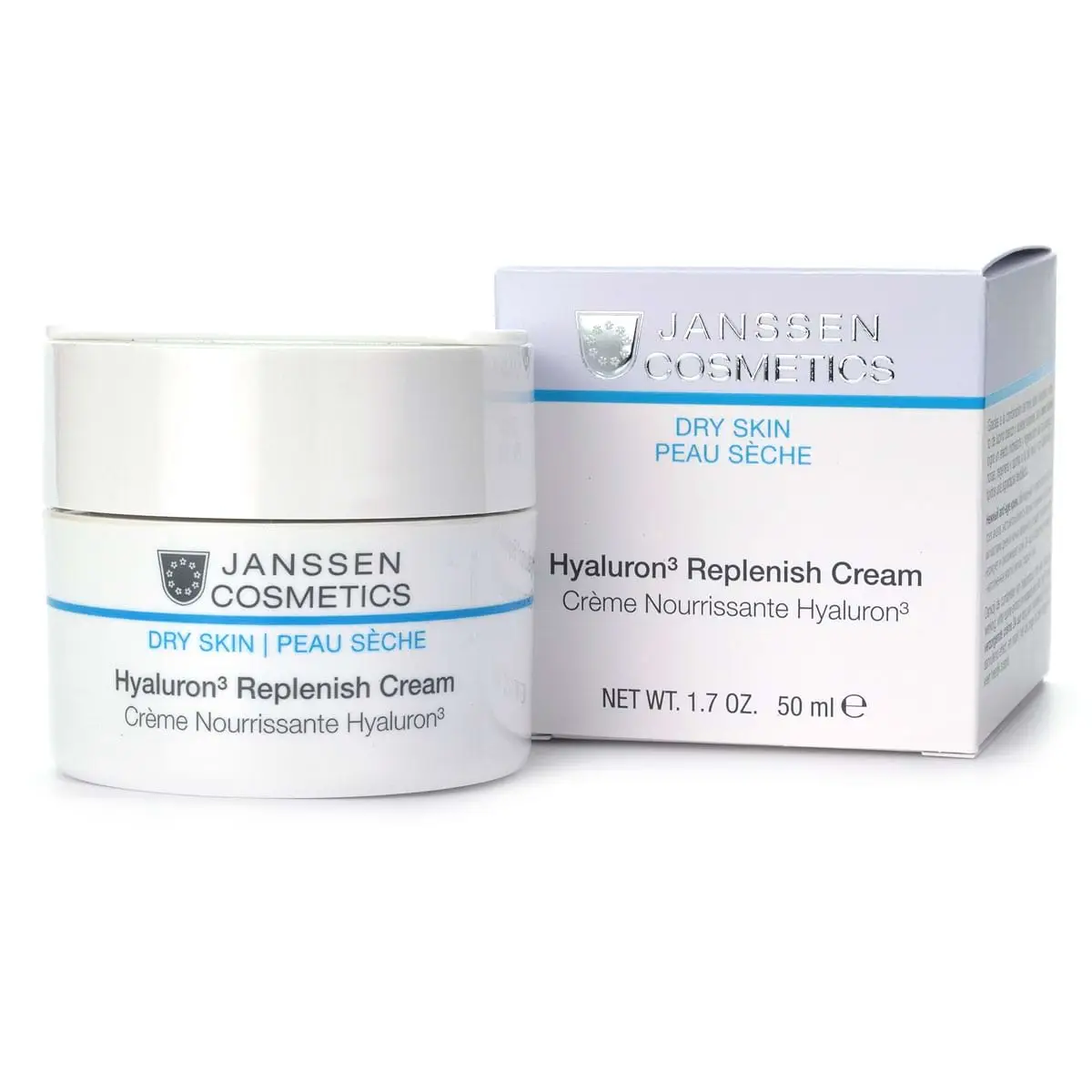 Регенерирующий крем с гиалуроновой кислотой насыщенной текстуры / Hyaluron3 Replenish Cream, Dry Skin, Janssen Cosmetics (Янсен косметика), 50 мл