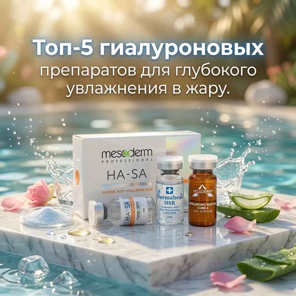 Топ-5 гиалуроновых препаратов для глубокого увлажнения в жару