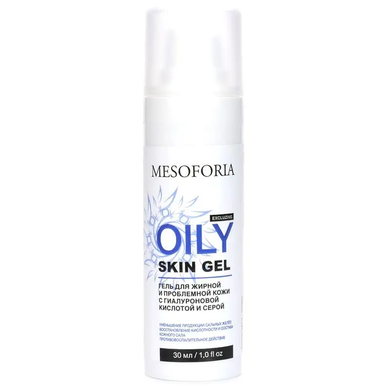 Oily Skin Gel / Гель для жирной и проблемной кожи с гиалуроновой кислотой и серой, Mesoforia (Мезофория) - 30 мл