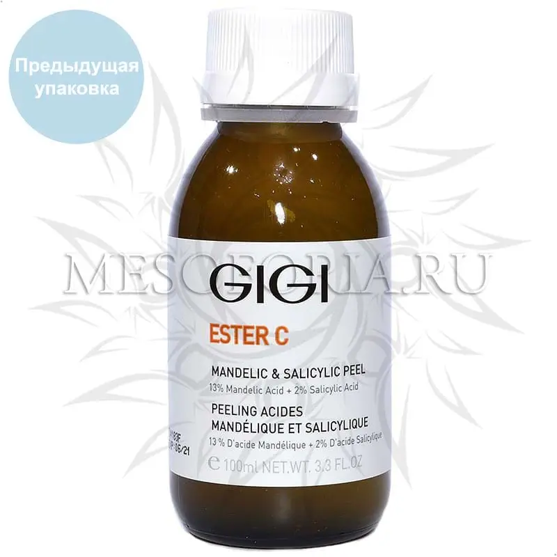 Пилинг-коктейль миндальный 13% + салициловый 2% / Mandelic & Salicylic Peel, Ester C, GiGi (Джи Джи) - 100 мл