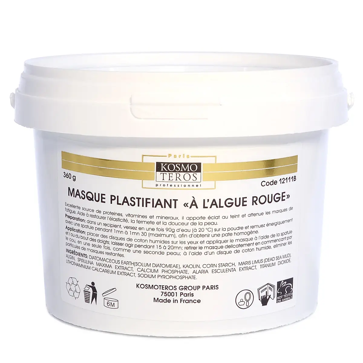 Моделирующая маска с бурыми и красными водорослями / Masque Plasifiant «Pheophycees», Kosmoteros (Космотерос), 360 гр