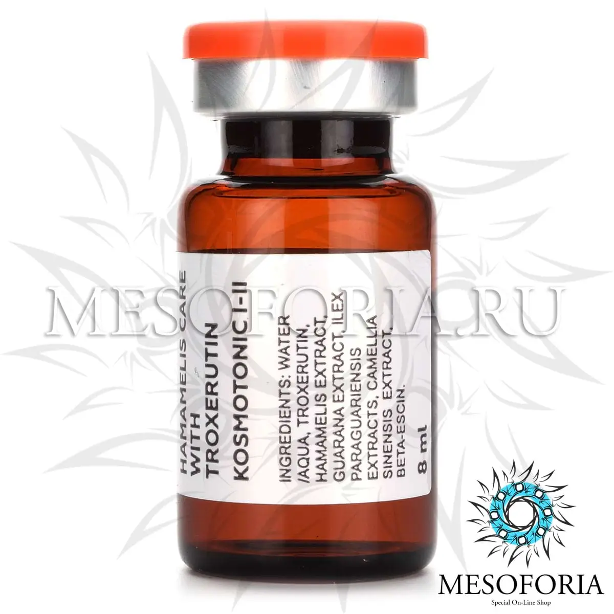 Концентрат (отёки, целлюлит) с экстрактом гамамелиса и троксерутином KOSMOTONIC I-II Kosmoteros (Космотерос), 8 мл